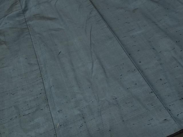 平和屋着物■男性　紬　錆鼠色　正絹　逸品　CABK4041ev