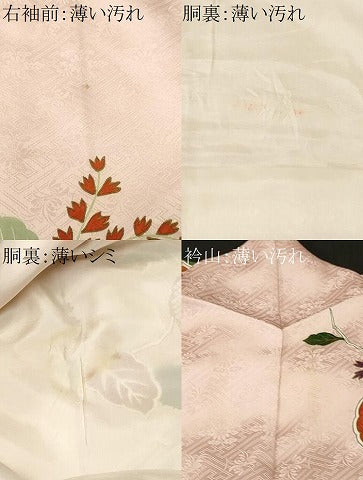 平和屋着物■訪問着　枝桐文　金彩　正絹　逸品　CABK4047ev