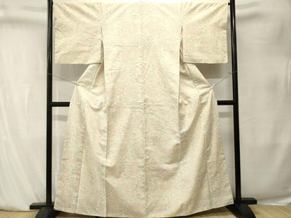 平和屋着物■上質な紬　菊唐草文　正絹　逸品　CABK4055ev
