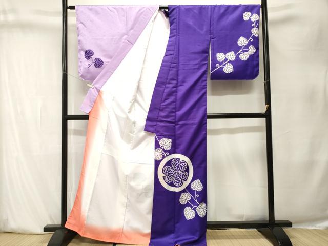 平和屋着物■訪問着　蔦の葉文　洗える着物　CABK4063ev