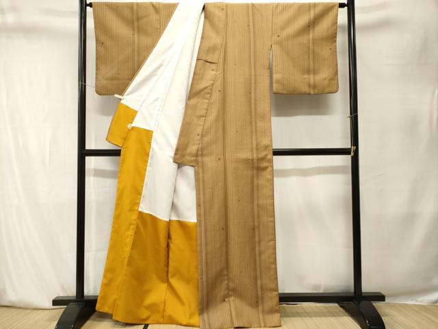 平和屋着物■小紋　縞花文　洗える着物　CABK4065ev
