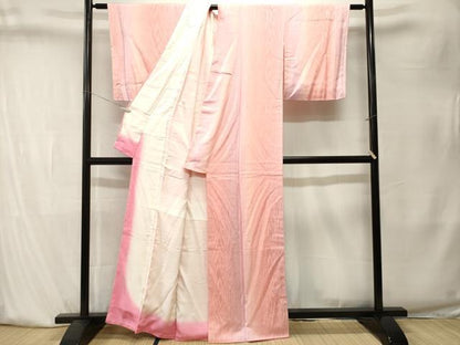 平和屋着物■上質な小紋　杢目霞文　正絹　逸品　CABK4072ev