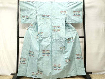 平和屋着物■上質な紬　枝葉文　正絹　逸品　CABK4082ev