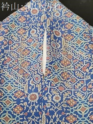 平和屋着物■上質な小紋　吉祥花文　正絹　逸品　CABK4084ev
