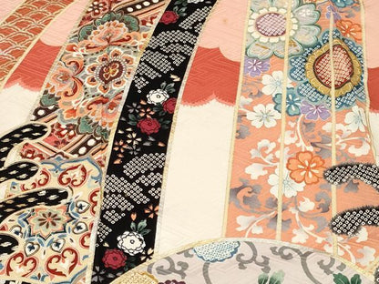 平和屋着物■豪華振袖　刺繍　立波花唐草文　金銀彩　正絹　逸品　CABK4088ev
