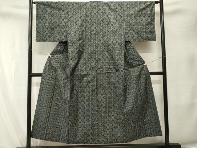 平和屋着物■本場大島紬　7マルキ　蜀江花文　正絹　逸品　CABK4091ev