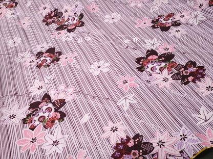 平和屋着物■小紋　枝桜花文　洗える着物　CABK4110ev