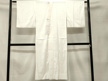 平和屋着物■長襦袢　無双仕立て　菊地紋　白色　洗える着物　CABK4118ev