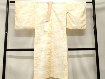 平和屋着物■長襦袢　無双仕立て　枝花文　半衿刺繍　洗える着物　CABK4119ev