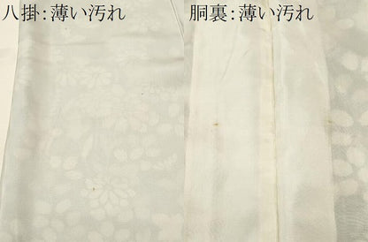 平和屋着物■上質な小紋　萩　草花文　金彩　鬼しぼ縮緬　正絹　逸品　CABK4141ev