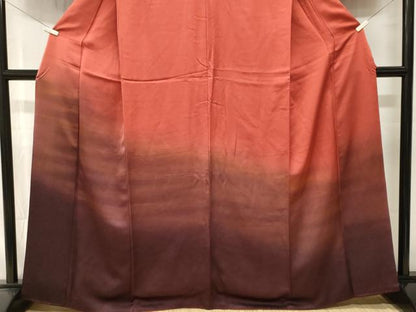 平和屋着物■訪問着　霞文　暈し染め　正絹　逸品　CABK4153ev