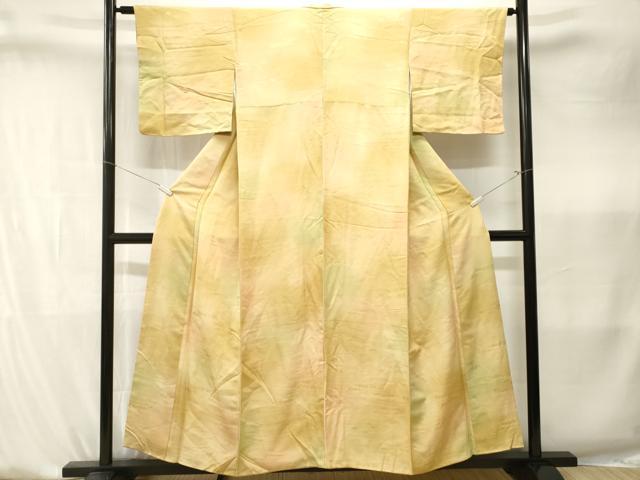 平和屋着物■上質な小紋　霞流水文　暈し染め　正絹　逸品　CABK4165ev