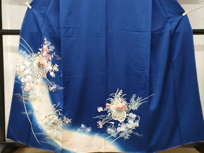 平和屋着物■訪問着　花車文　暈し染め　金銀彩　正絹　逸品　CABK4167ev