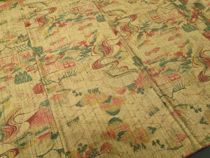 平和屋着物■上質な紬　御所解文　正絹　逸品　CABK4176ev