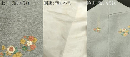 平和屋着物■上質な小紋　草花文　金彩　正絹　逸品　CABK4177ev