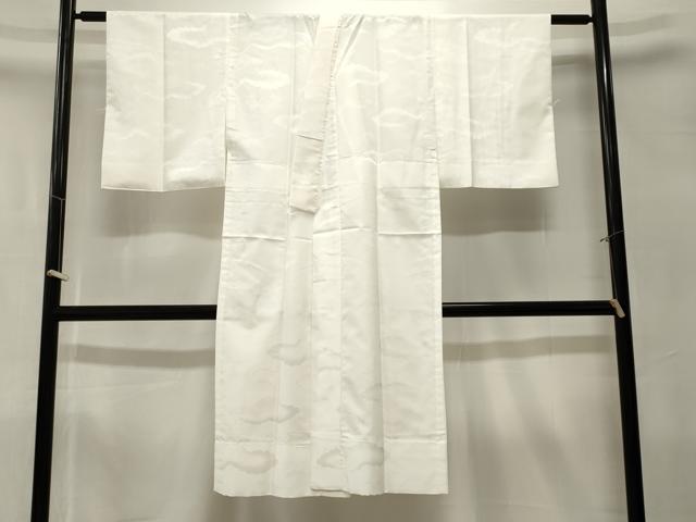 平和屋着物■長襦袢　無双仕立て　雲取り吉祥地紋　白色　洗える着物　CABK4189ev