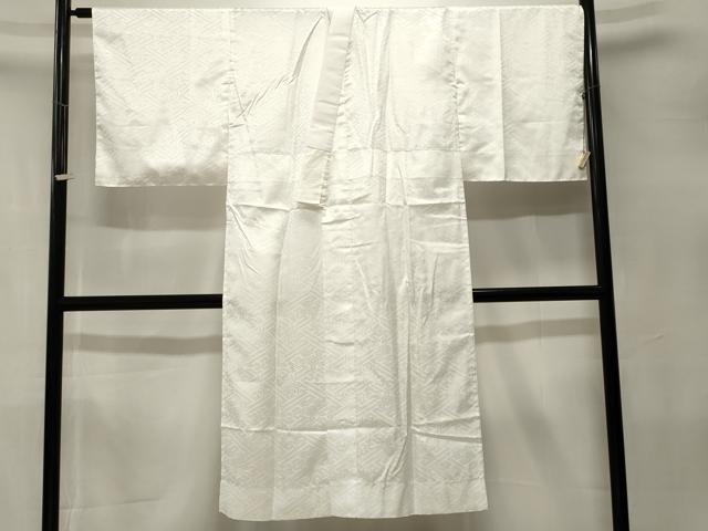 平和屋着物■長襦袢　無双仕立て　紗綾形花地紋　白色　洗える着物　CABK4190ev