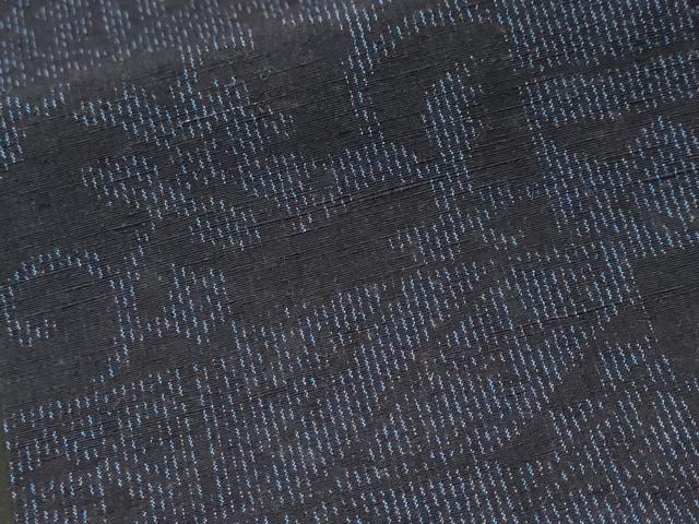 平和屋着物■上質な紬　幾何学文様　花唐草文　正絹　逸品　CABK4191ev