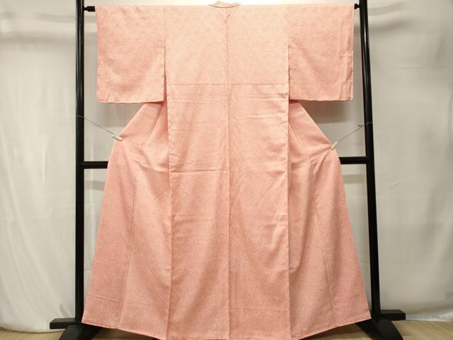 平和屋着物■大変加工の良い総絞り小紋　正絹　逸品　CABK4192ev
