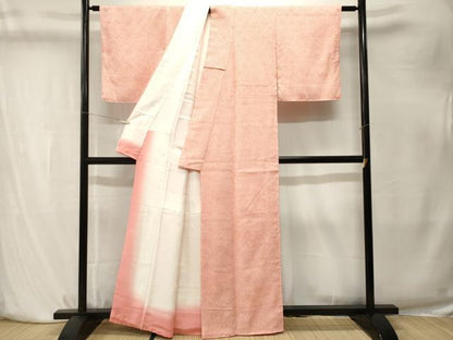 平和屋着物■大変加工の良い総絞り小紋　正絹　逸品　CABK4192ev