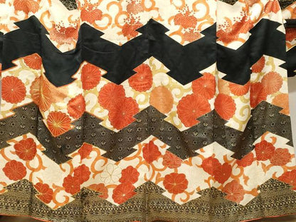 平和屋着物■豪華振袖　駒刺繍　花唐草文　金彩　正絹　逸品　CABK4198ev