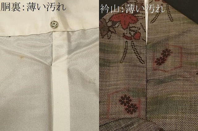 平和屋着物■本場大島紬　7マルキ　亀甲草花文　正絹　逸品　CABK4201ev