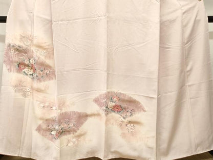平和屋着物■訪問着　地紙草花文　暈し染め　正絹　逸品　CABK4204ev