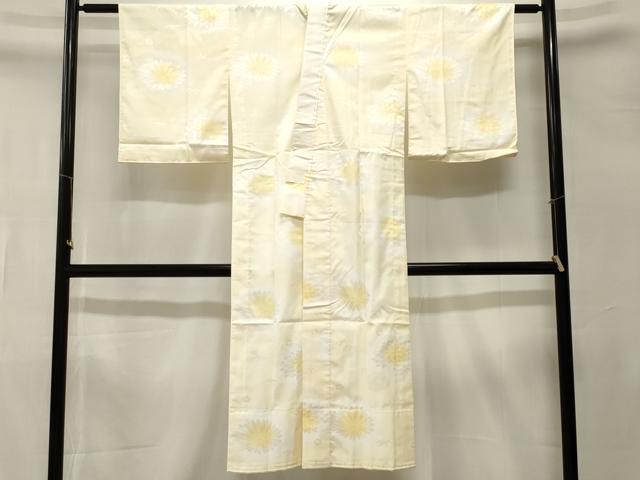 平和屋着物■長襦袢　無双仕立て　流水菊地紋　暈し染め　洗える着物　CABK4205ev