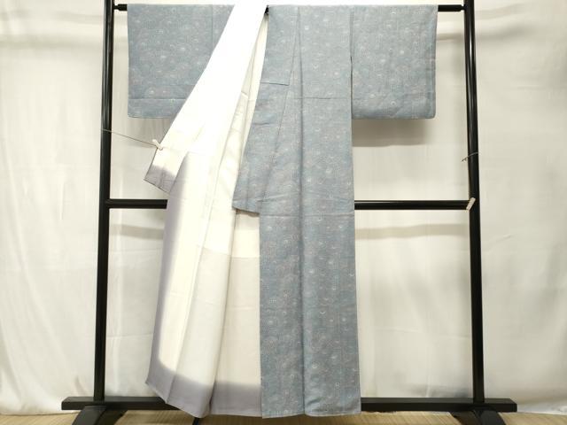 平和屋着物■上質な小紋　菊尽くし　正絹　逸品　CABK4209ev