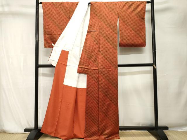 平和屋着物■上質な小紋　総絞り　正絹　逸品　CABK4217ev