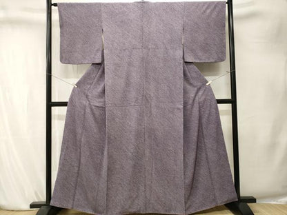 平和屋着物■大変加工の良い総絞り小紋　正絹　逸品　CABK4221ev