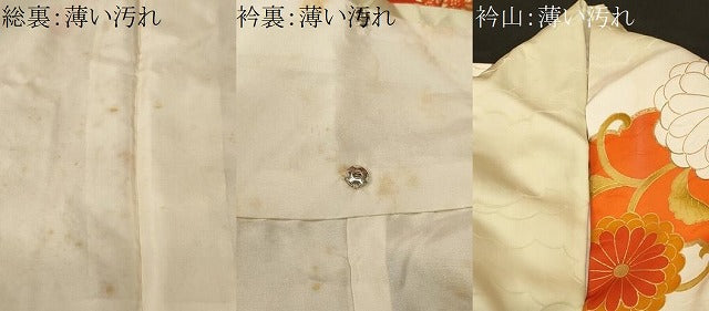 平和屋着物■豪華振袖　駒刺繍　唐草菊文　暈し染め　金彩　正絹　逸品　CABK4223ev