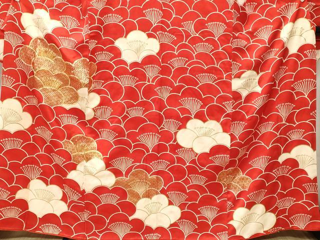 平和屋着物■豪華振袖　駒刺繍　梅尽くし　金彩　正絹　逸品　CABK4224ev