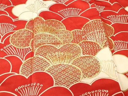 平和屋着物■豪華振袖　駒刺繍　梅尽くし　金彩　正絹　逸品　CABK4224ev
