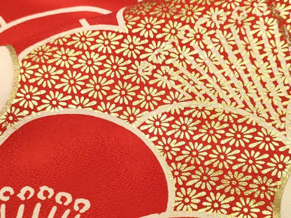 平和屋着物■豪華振袖　駒刺繍　梅尽くし　金彩　正絹　逸品　CABK4224ev