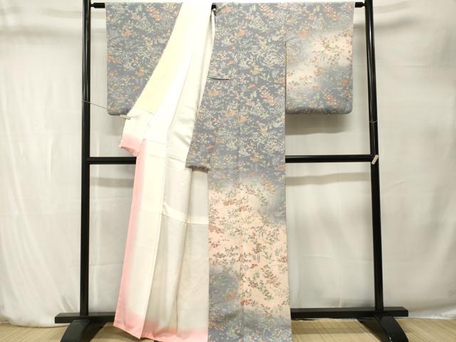 平和屋着物■訪問着　御所解文　暈し染め　鬼しぼ縮緬　正絹　逸品　CABK4237ev