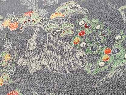 平和屋着物■訪問着　御所解文　暈し染め　鬼しぼ縮緬　正絹　逸品　CABK4237ev