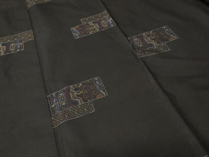 平和屋着物■本場大島紬　エジプト壁画文様　正絹　逸品　CABK4238ev