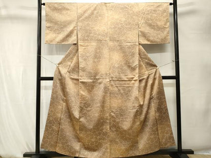 平和屋着物■小紋　椿文　暈し染め　洗える着物　CABK4251ev