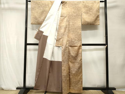 平和屋着物■小紋　椿文　暈し染め　洗える着物　CABK4251ev