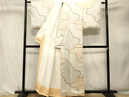 平和屋着物■上質な小紋　舞花文　金彩　正絹　逸品　CABK4282ev