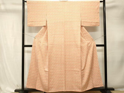 平和屋着物■上質な小紋　枝梅丸文　正絹　逸品　CABK4288ev