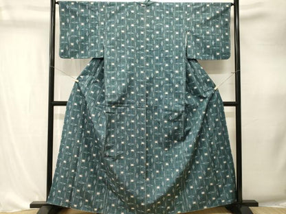 平和屋着物■上質な紬　琉球絣間道　正絹　逸品　CABK4292ev