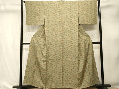 平和屋着物■上質な小紋　地紙吉祥文　伊勢丹扱い　正絹　逸品　CABK4296ev