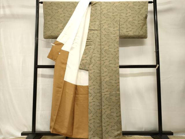 平和屋着物■上質な小紋　地紙吉祥文　伊勢丹扱い　正絹　逸品　CABK4296ev