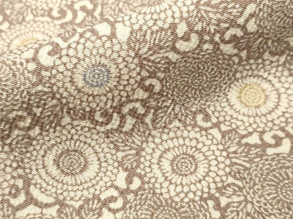 平和屋着物■上質な小紋　花唐草文　鬼しぼ縮緬　ますいわ屋扱い　正絹　逸品　CABK4297ev