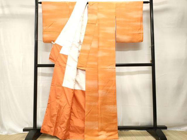 平和屋着物■上質な小紋　霞文　暈し染め　正絹　逸品　CABK4301ev