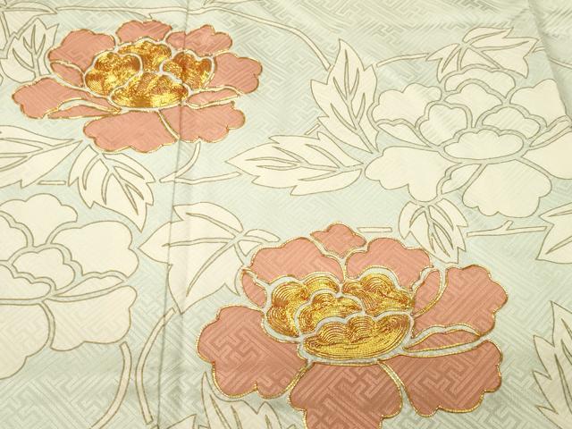 平和屋着物■訪問着　駒刺繍　枝花文　正絹　逸品　CABK4308ev