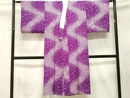 平和屋着物■長襦袢　無双仕立て　吹き寄せ文　半衿刺繍　正絹　逸品　CABK4316ev