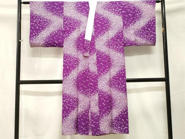 平和屋着物■長襦袢　無双仕立て　吹き寄せ文　半衿刺繍　正絹　逸品　CABK4316ev